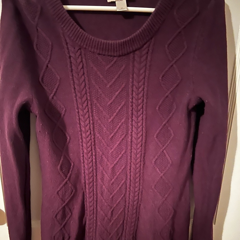 M Loft cable knit sweater